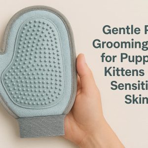 21 Gentle Pet Grooming Mitt for Puppies Kittens and Sensitive Skin