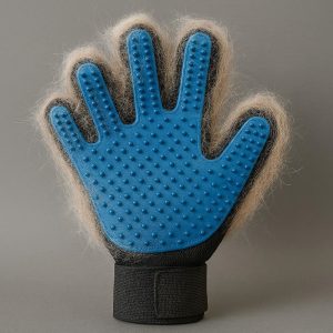 22 Dual Layer Silicone Pet Deshedding Glove Maximum Hair Collection