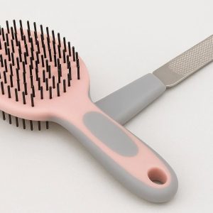 Grooming Brush and Nail File 2 in 1 Tool for Small Pets