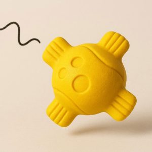 4 Rubber Bouncing Fetch Toy with Erratic Movement Pattern